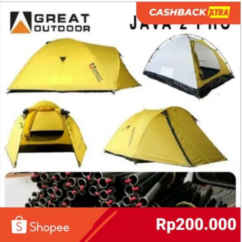 Frame Fullset Great Outdoor Java 2 PRO - BUKAN TENDA