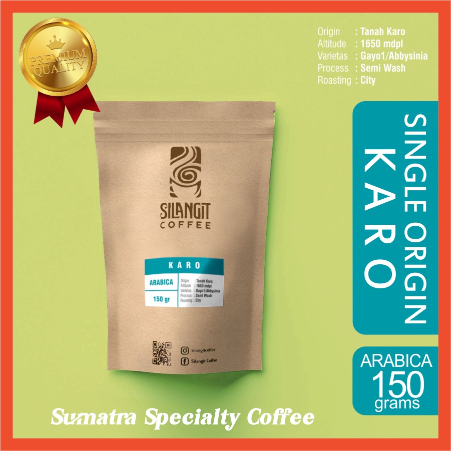 

ARABICA KARO Grade#1 Bubuk 150gr by Silangit Coffee