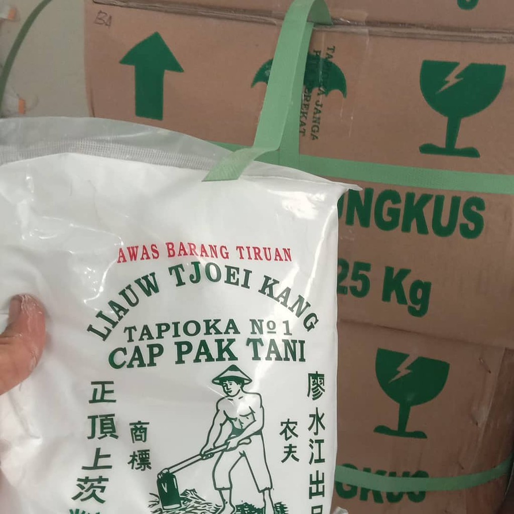 

Tepung Tapioka Cap Pak Tani Liauw Tjoei Kang Kemasan 1 Kg