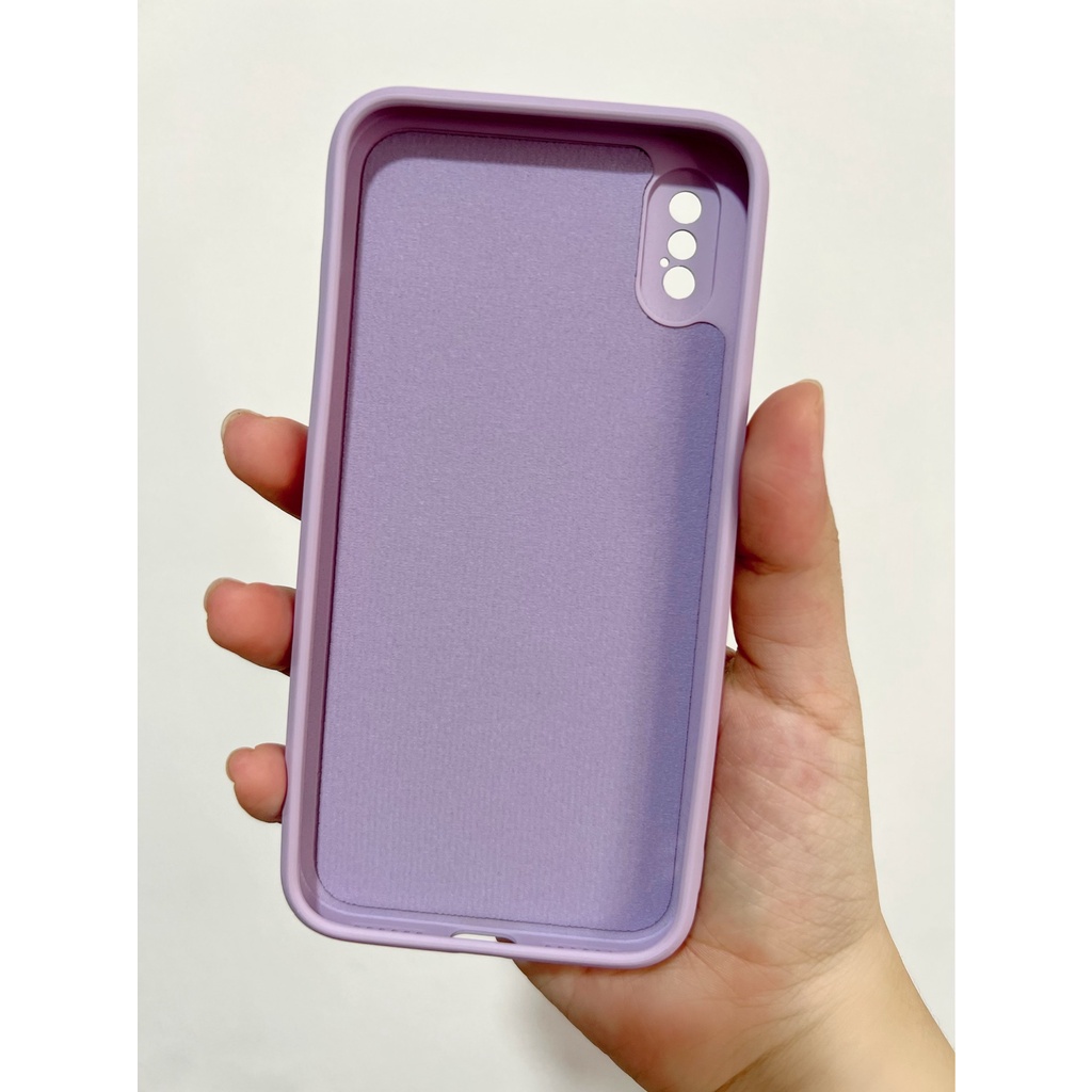 Soft Case Iphone X / Iphone Xs Iphone XR Iphone Xs Max Liquid Silicone Slim Skin Candy Macaron Bludru