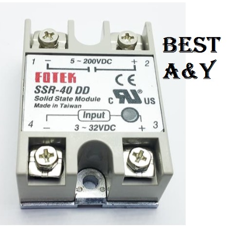 Solid State Relay SSR 40 DD 40A 3-32Vdc To 5-200Vdc