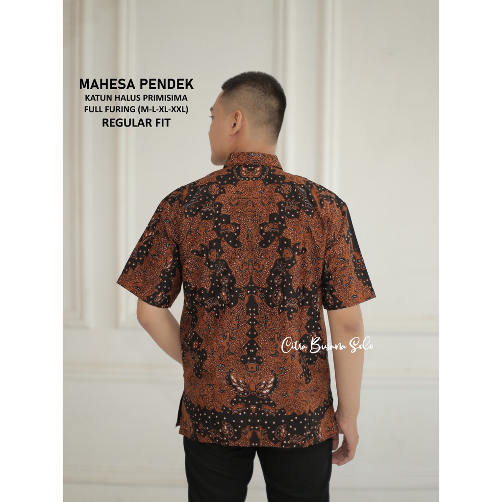 MAHESA PENDEK Batik Pria Full Furing Bahan Katun Halus Primisima