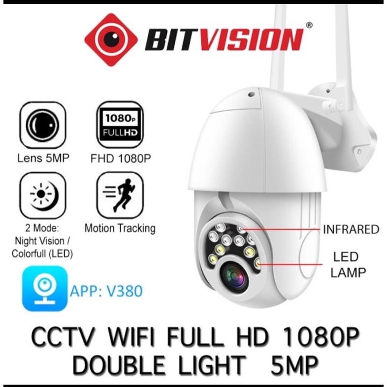 IP CAMERA PTZ WIRELESS OUTDOOR BITVISION V1 FULL HD 1080P