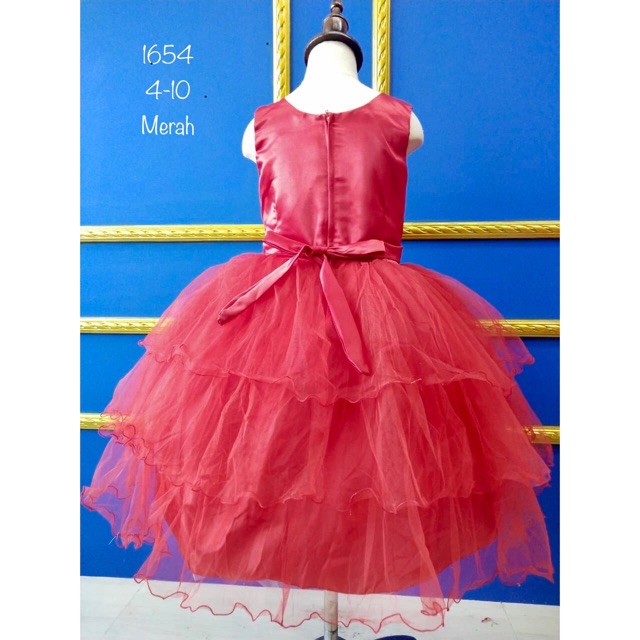 Luna Baju Anak Perempuan Dress Anak Tilla Ruffle Pita Premium STL OFFICIAL (1654)