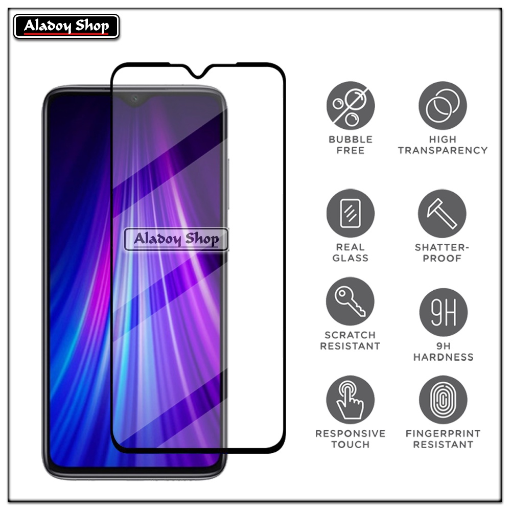 Case XIAOMI REDMI NOTE 8 PRO Armor Fushion Transparent Casing + Tempered Glass Full Layar dan Skin Carbon