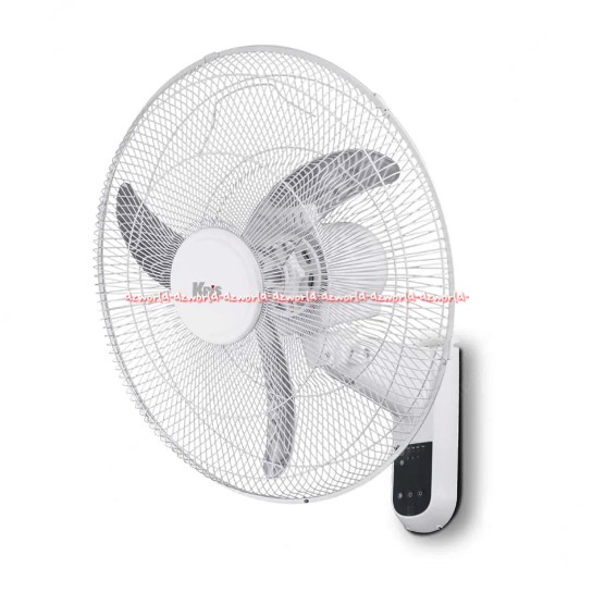 Krisbow Wall Fan White 45cm Kipas Angin Dinding Digital Pakai Remote Warna Putih Kris Bow Kipas Bisa Swing Kiri Kanan Wallfan 18 inch