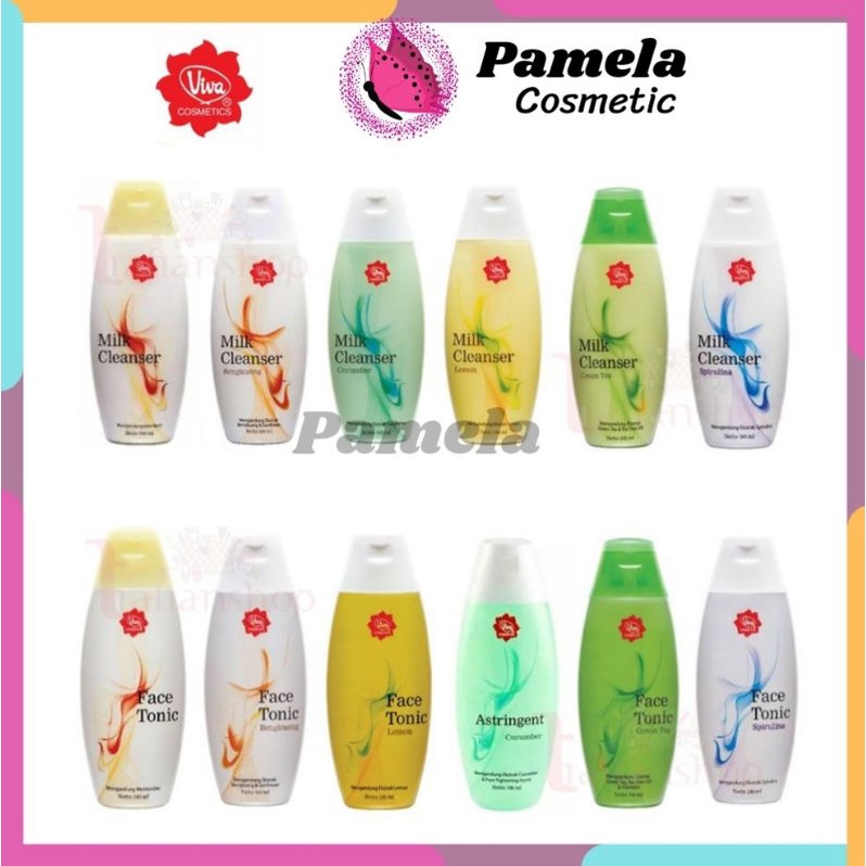 ❤ PAMELA ❤ MILK CLEANSER DAN FACE TONIC VIVA 100 MILI