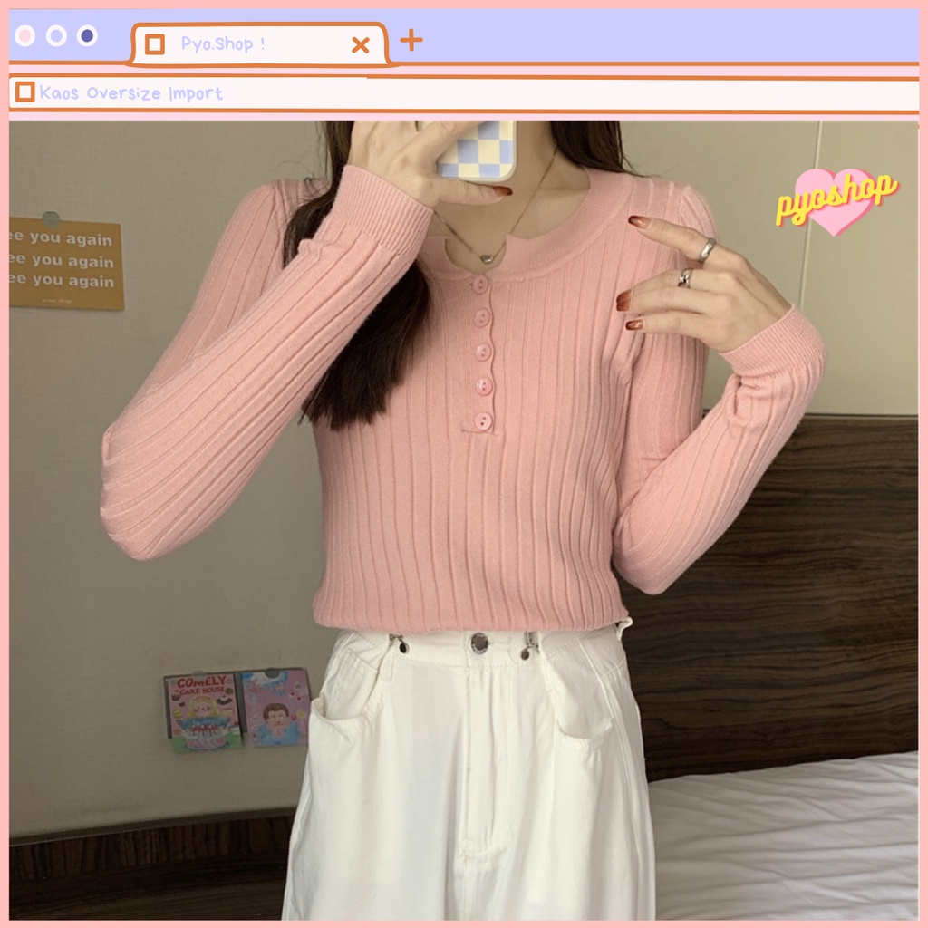 ATASAN RAJUT WANITA (kardigan kancing) cardigan Rajut Wanita cardy Import Wanita Lengan Panjang