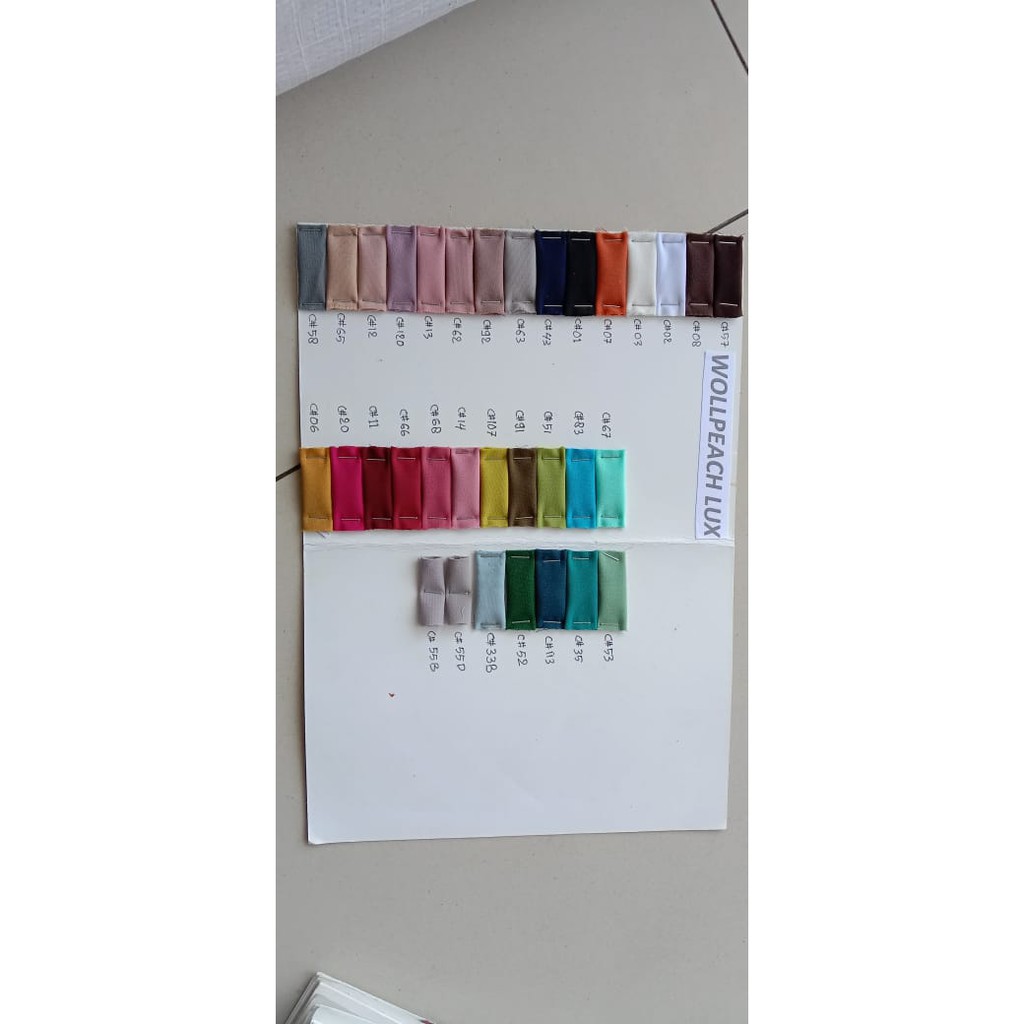 Kain Wolfis Wolvis Wollpeach Wolpeach 1 Roll - Bahan Hijab Gamis Premium