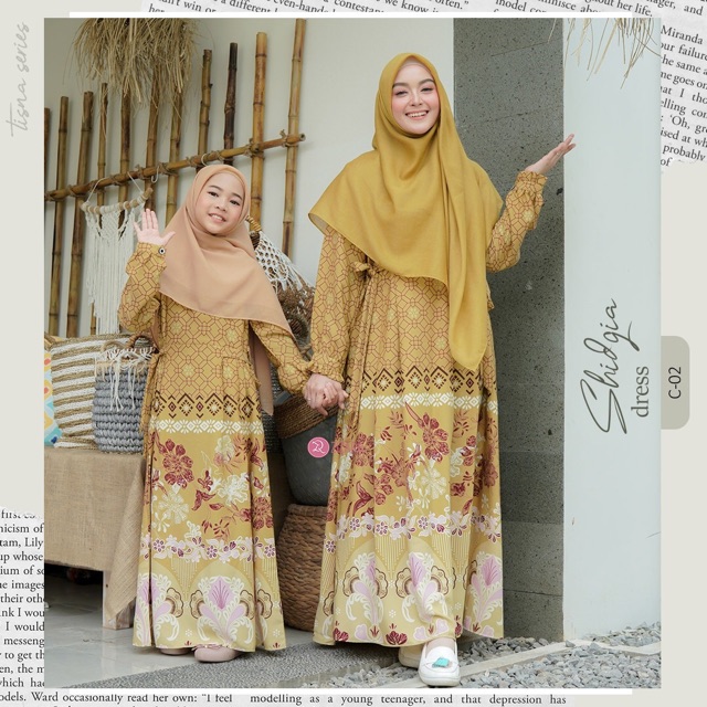 SHIDQIA DRESS C 02 ZIZARA  Indonesia Gamis  Crepe Shopee 