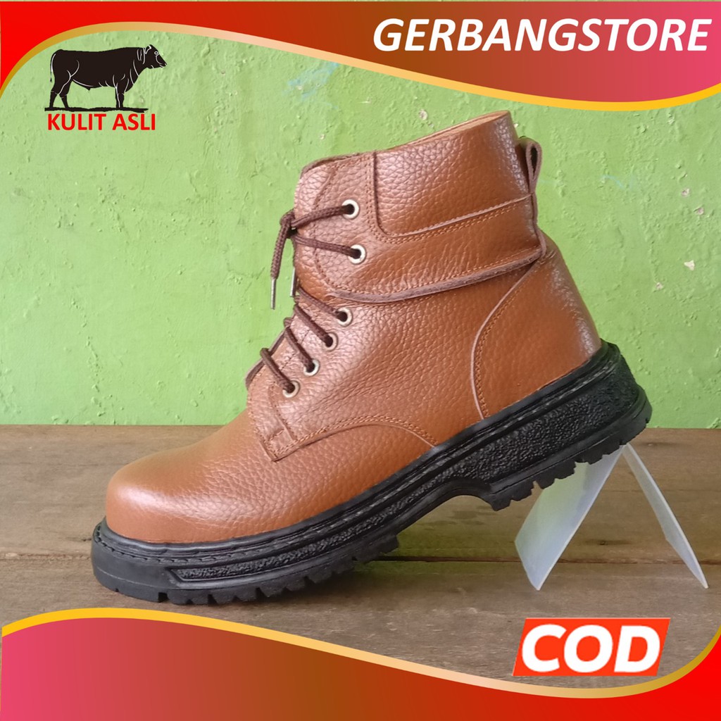 Sepatu Safety Kulit asli [ LPT ]