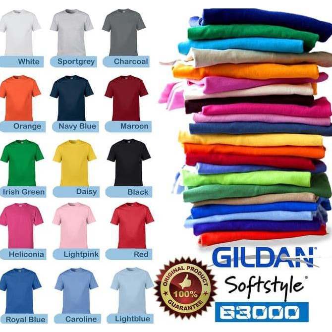 J A M 22 47 Kaos  Baju Gildan  Softstyle  Colour 63000 