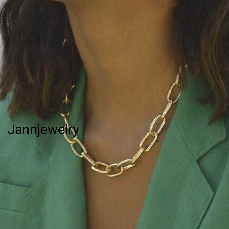 JANNJEWELRY COD kalung titanium fashion anti karat&amp;alergi size 45-60Cm