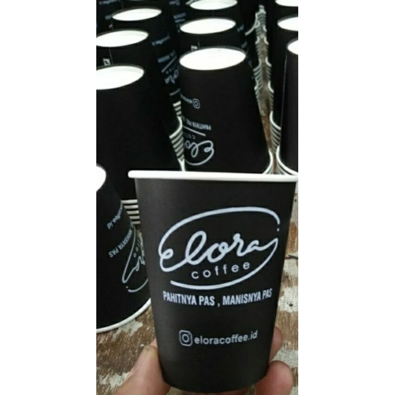 

Papper Cup Black 8oz Custom