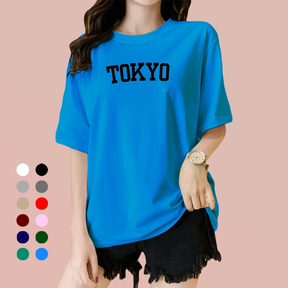 Kaos Wanita Tokyo / Kaos Soft Katun / Atasan Wanita - Pria (Unisex)