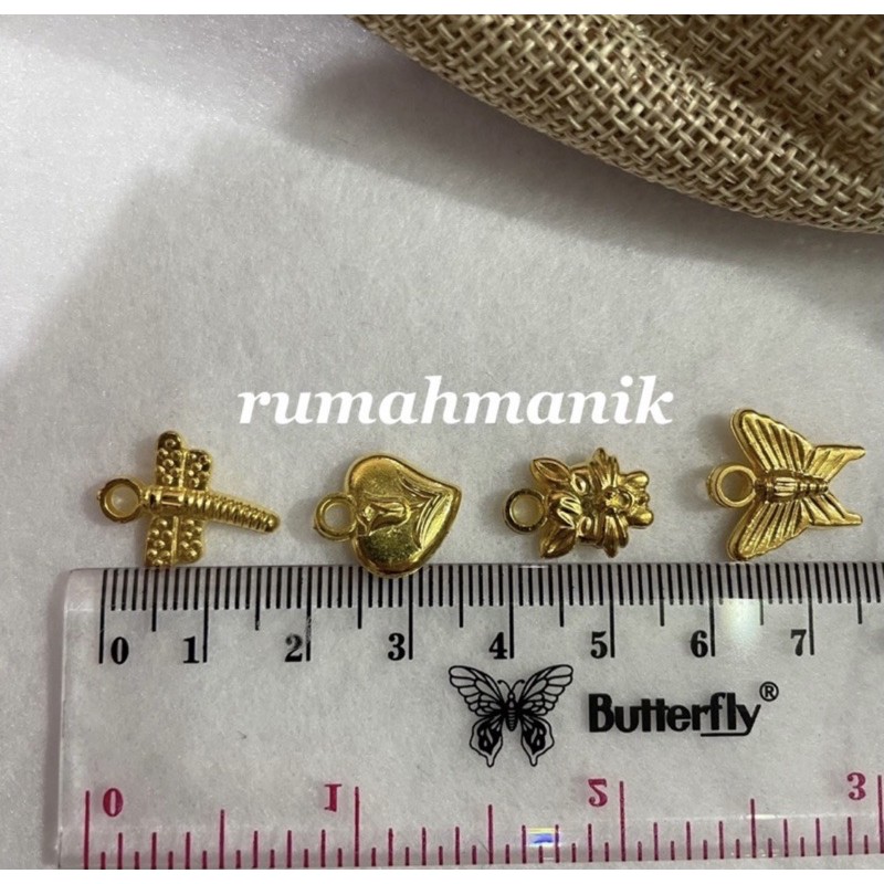 AKSESORIS / GANTUNGAN / CHARM GELANG KALUNG MAINAN KALUNG / GELANG / BROS VARIASI ISI 10PCS