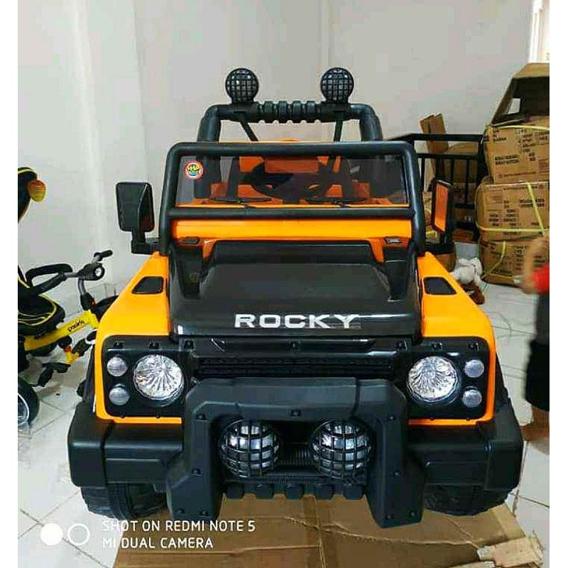 Mobil Mainan Aki Jeep Volta Rocky / Mobil Mainan Pakai Remot / Mobil Mainan Bisa Dinaiki Anak