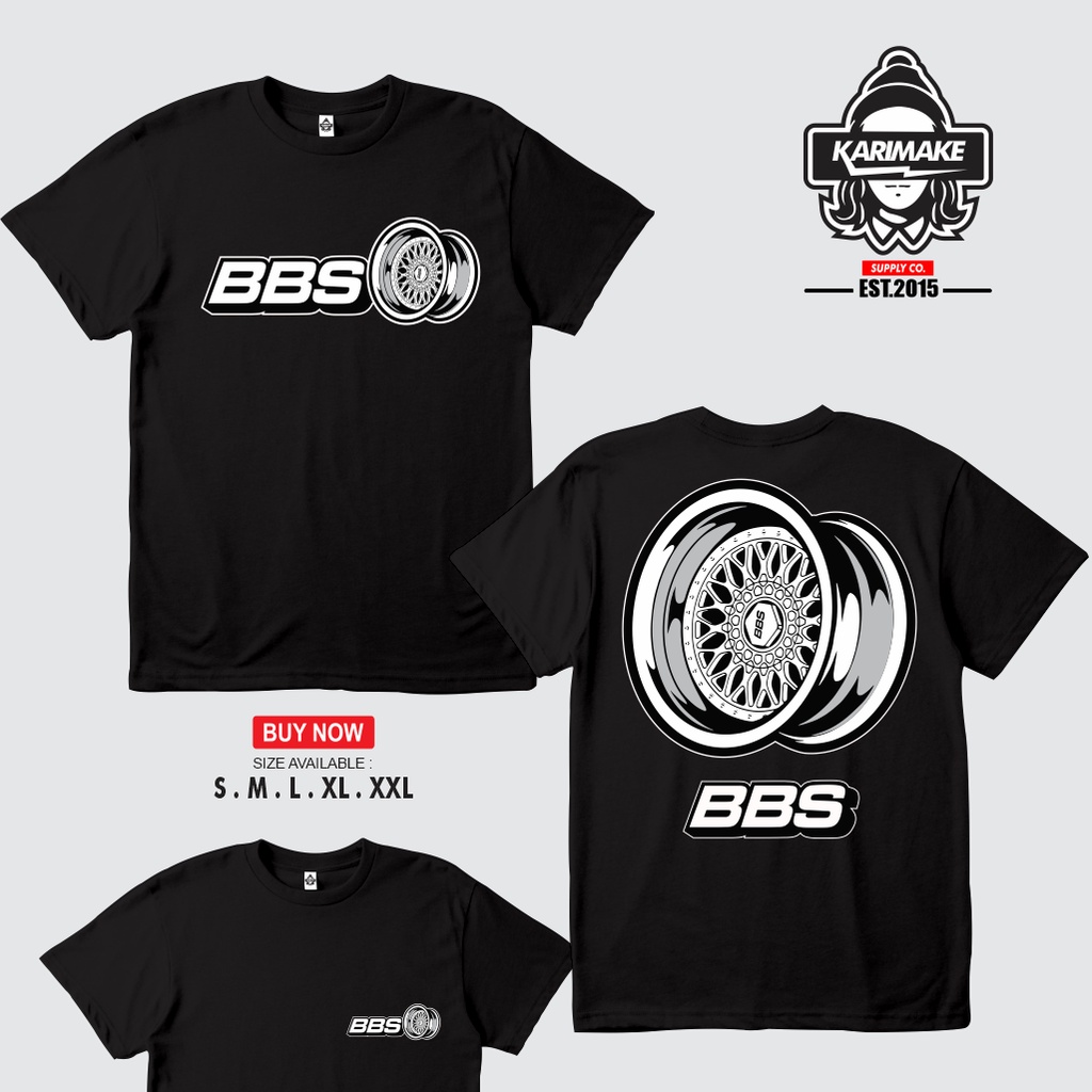 Kaos Baju Velg BBS RS V2 Kaos Otomotif -