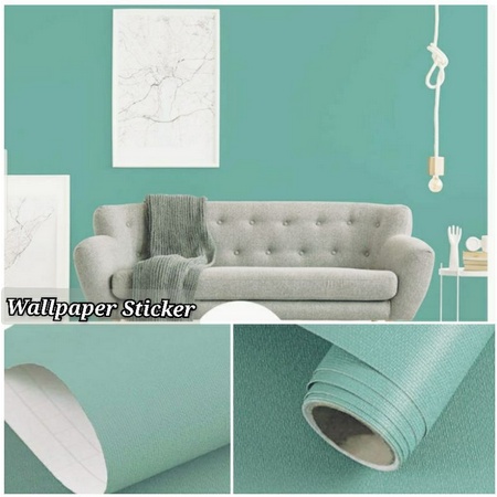 Wallpaper Sticker Putih Polos Dan Warna Polos Lain 1 roll