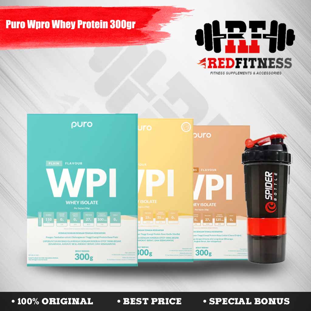 PURO WPI Whey Protein Isolate 300gr / Isopro 300 Gram Susu Protein BPOM