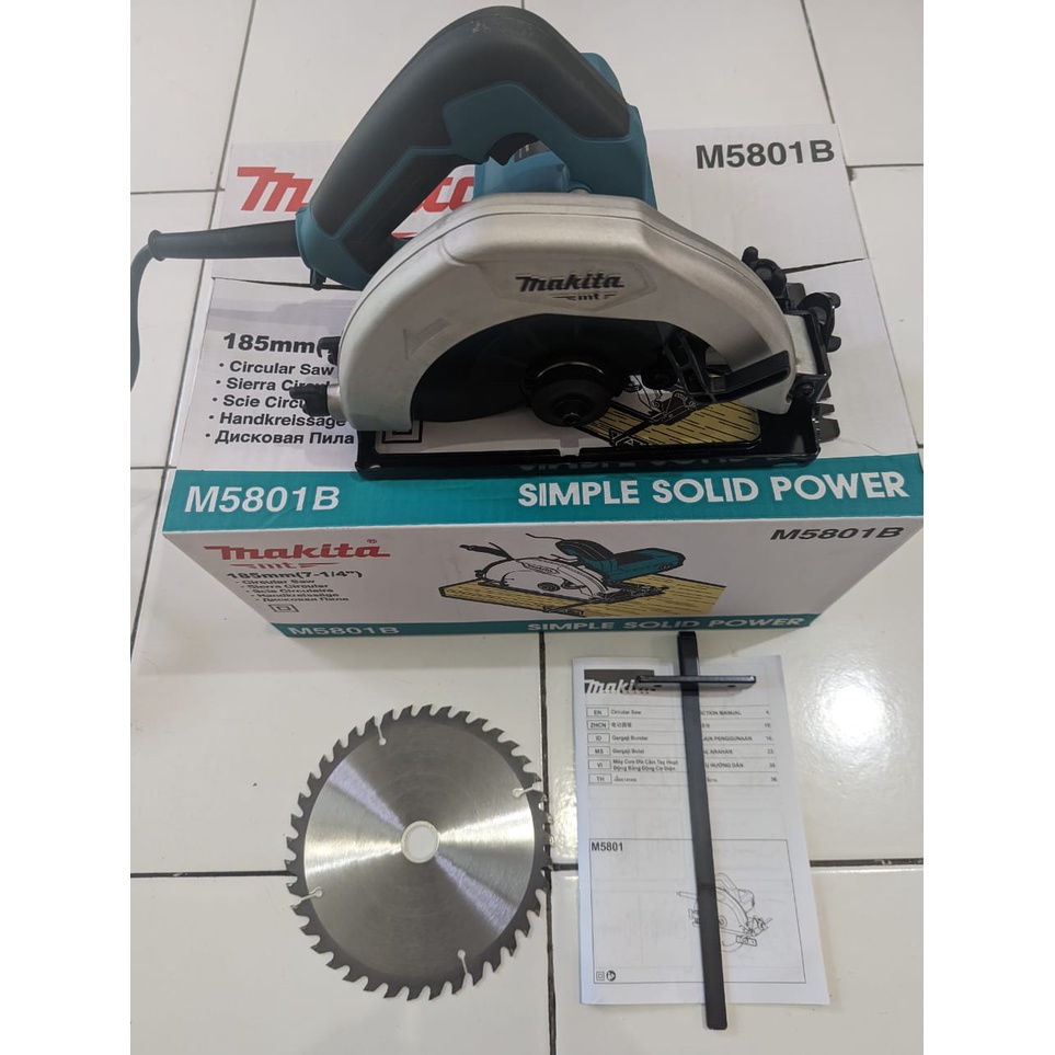 Maktec MT583 Circular Saw 7" Mesin Circle Potong Kayu Sirkel MT 583 By Makita Mesin Somel Kayu