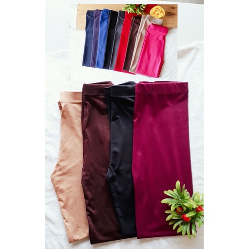 Legging Panjang polos anak 6 - 8 tahun bahan  Spandek Premium / celana panjang