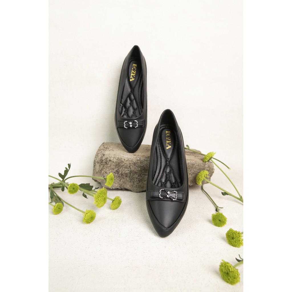 Bozka wedges casual formal Saskia PAMT-2-BLACK