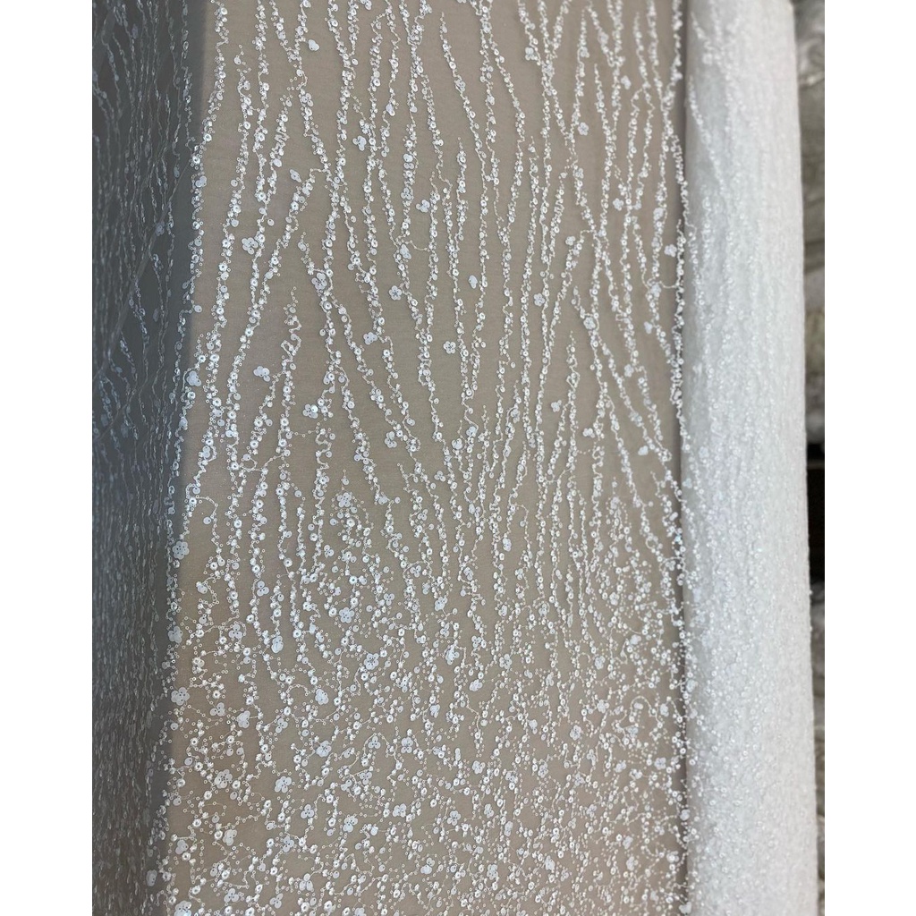 Tulle full payet premium/ kain brokat murah/ kain pengantin /lace embroidery/ kain brokat premium