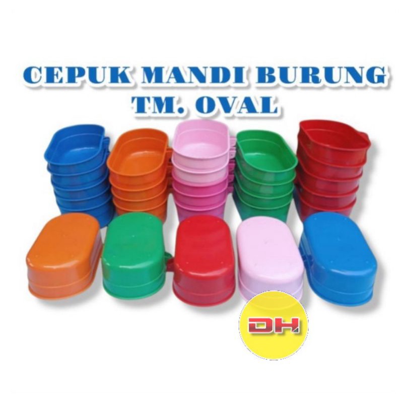 Cepuk mandi burung oval