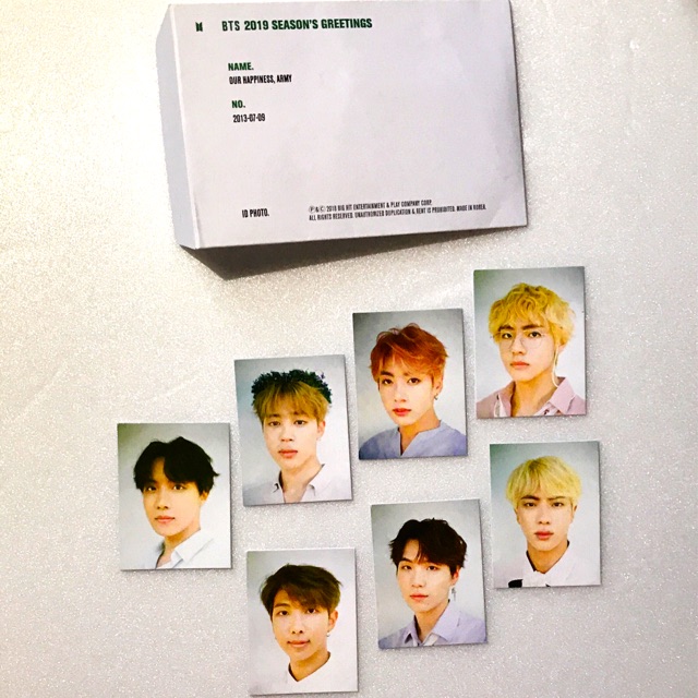 (SHARING GOODS) OFFICIAL PHOTO ID BTS Season Greetings 2019