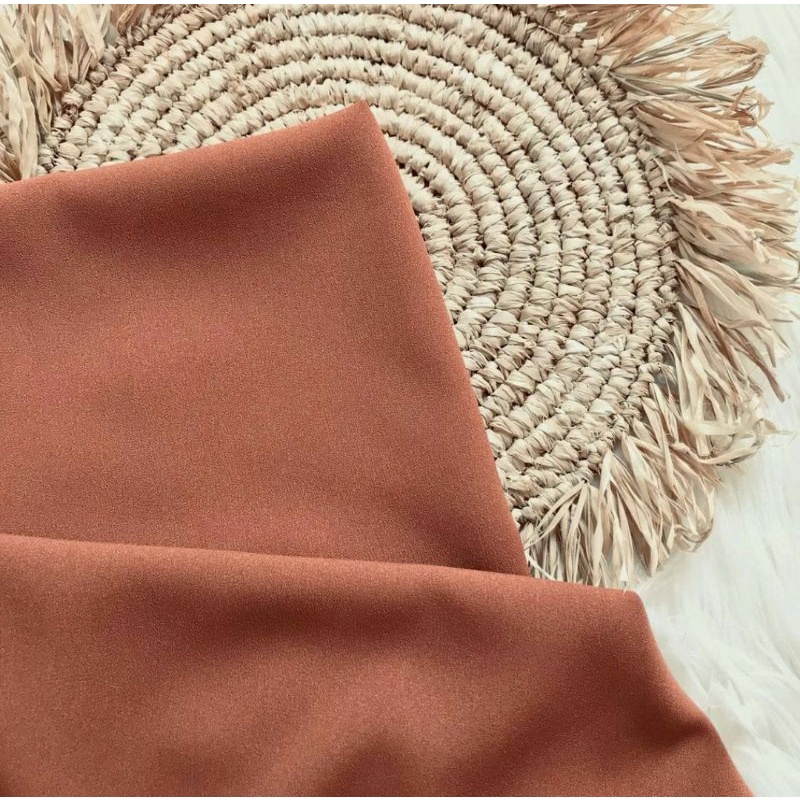 Pashmina 200x75 Diamond Ceruty Halus Pasmina Panjang Phasmina Basic Non Instan Grosir Sleman Jogja-Pashmina Mocca