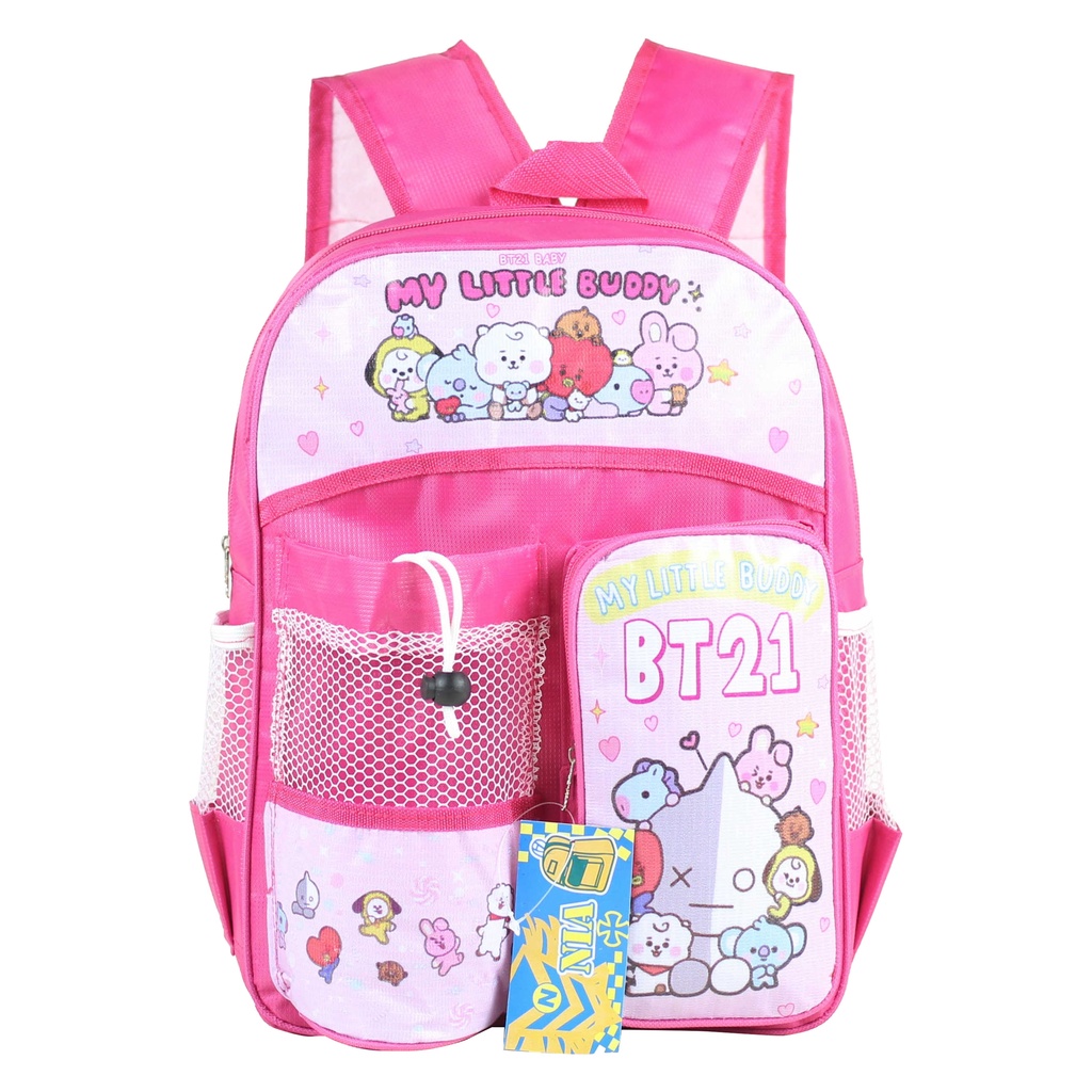 Tas Perempuan Tas Anak Botol Mini BT-21 Tas Pink Cantik Tas Sekolah Paud Tk Tas Ransel Anak Murah