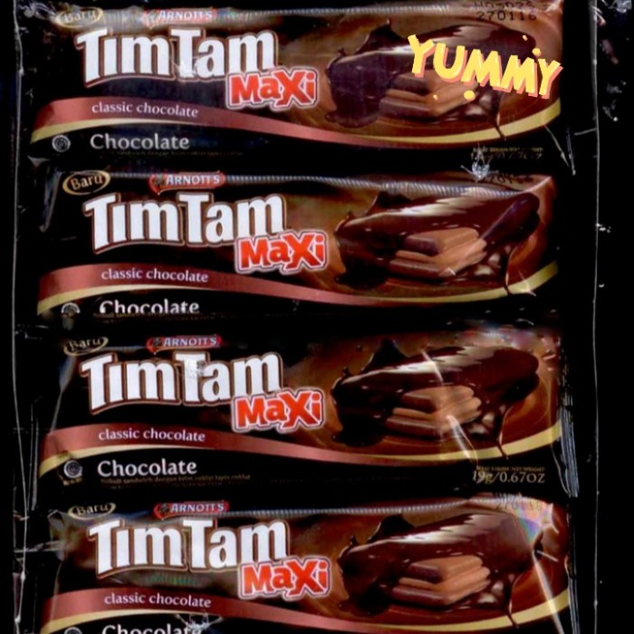 

Wafer-Biskuit- Tim Tam Maxi Per Box Isi 12 Bungkus @16Gram. - Vanilaa -Biskuit-Wafer.