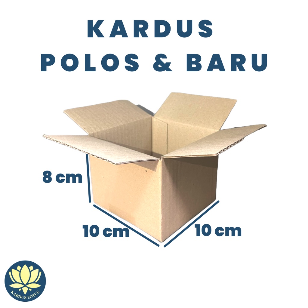 

Kardus Polos Baru (Uk. 10x10x8 cm)