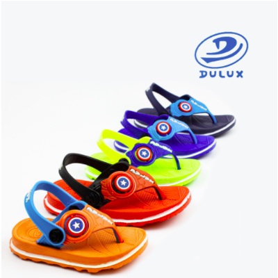 DX-293E Sandal Jepit Bayi Balita / Sandal Jepit Anak Laki Laki Karakter Captain America Merek Dulux Ukuran 20-25