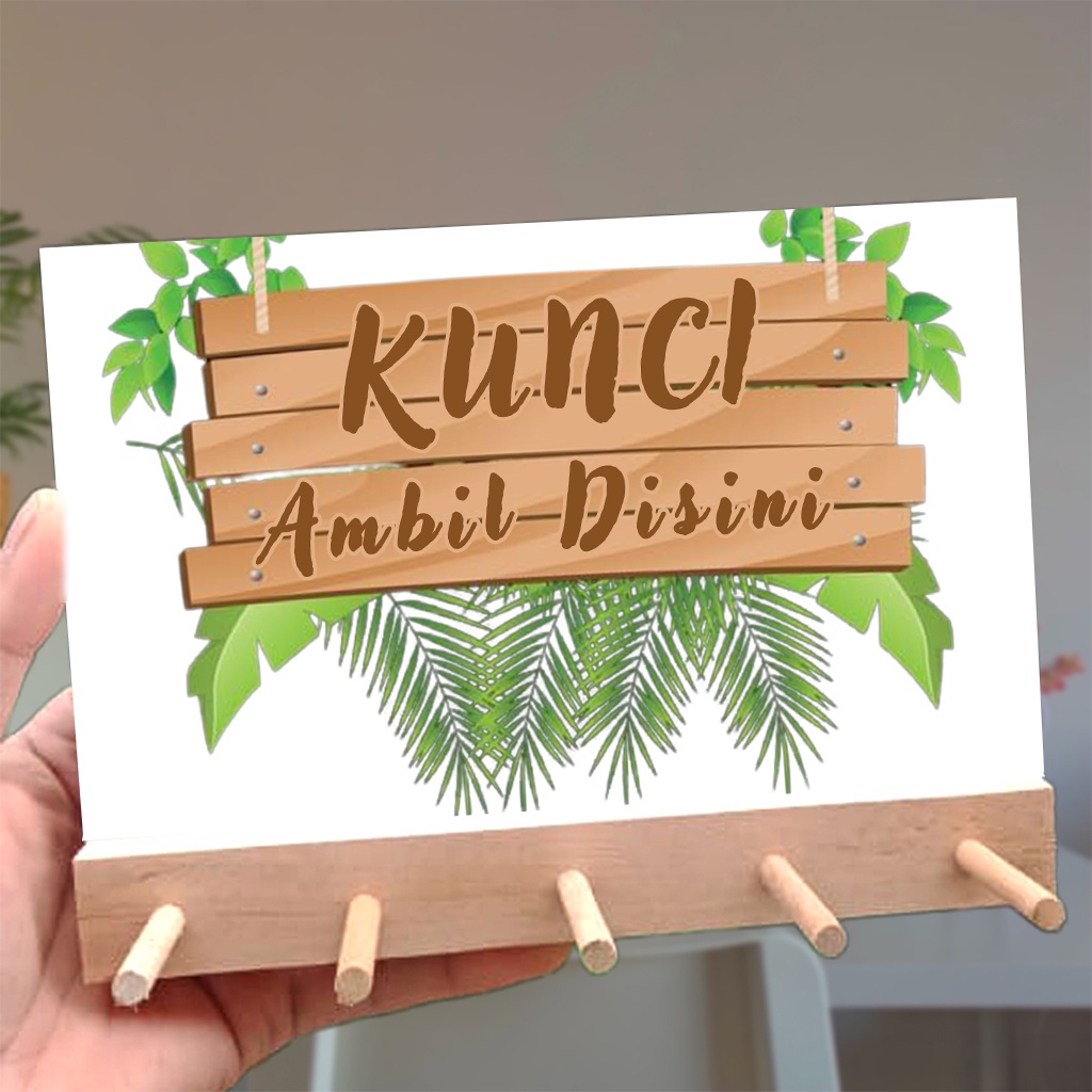 Tempat Gantungan Kunci Dekorasi Perlengkapan Organizer Hiasan Dinding  Wall Decor Rumah Rak Penyimpanan tema kayu