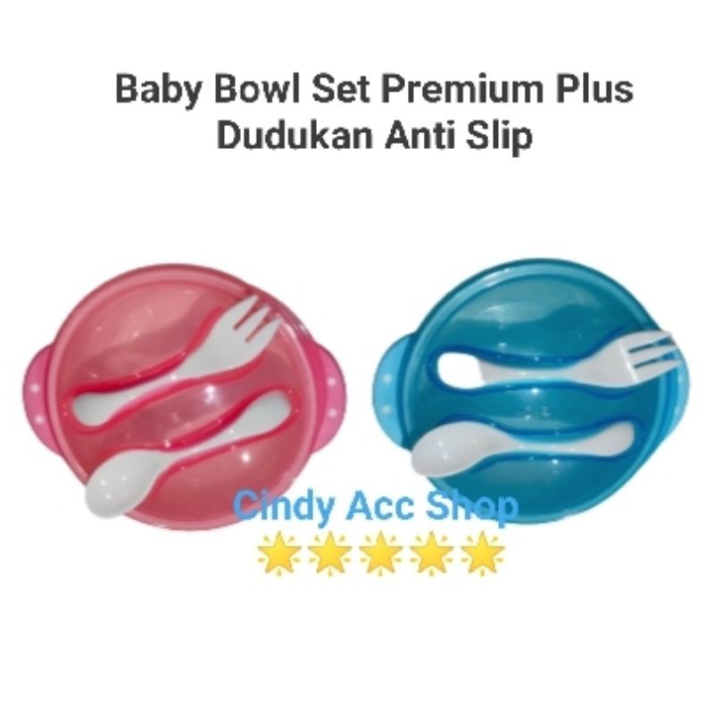 Baby Bowl Set Premium Mangkok Bayi Set Anti Slip Anti Tumpah AL002