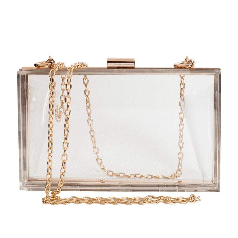 clear box purse