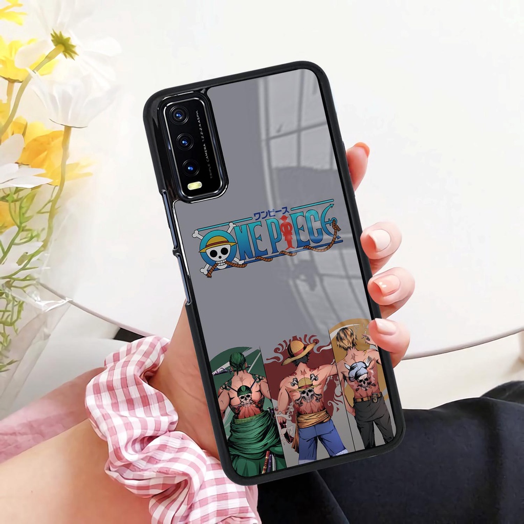 (YS30) Case Glossy Vivo Y12S Y20 Y20i Y20S Y20T Casing Hp Anime One Piece Zoro Luffy