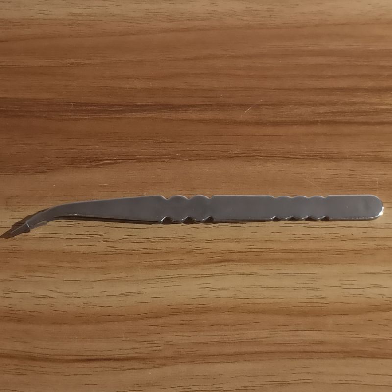 Pinset Motif Tebal 1.2mm / Stainless Tweezers / Jepitan Benang