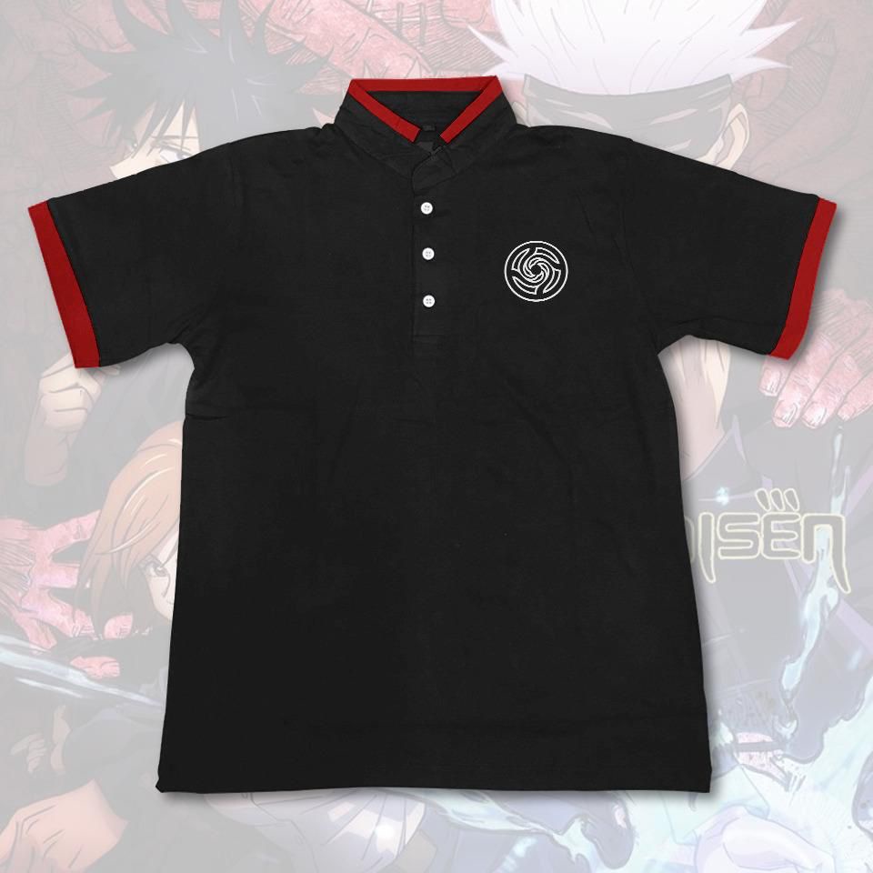 Kaos Polo Collar Jujutsu Kaisen Anime Manga Premium Unisex