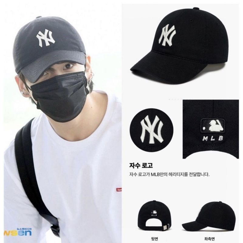Topi MLB Jungkook Taehyung BTS [Free gift]