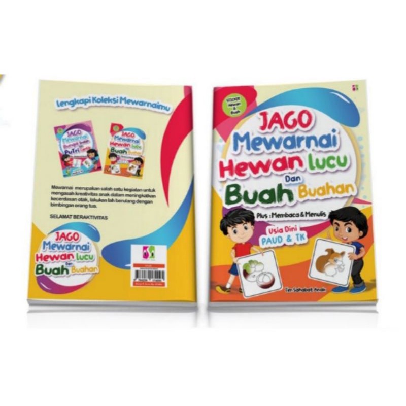 

BUKU JAGO MEWARNAI HEWAN LUCU & BUAH-BUAHAN