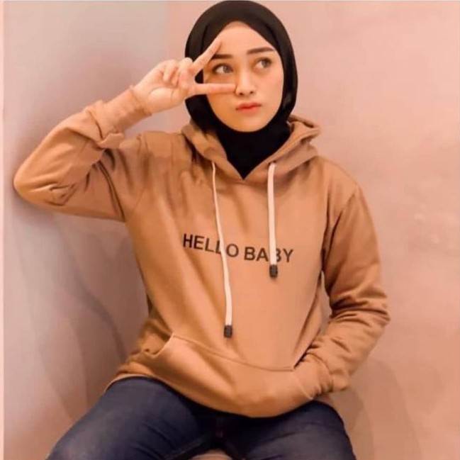 HELLO BABY HOODIE || HOODIE WANITA || HOODIE KEREN #HB