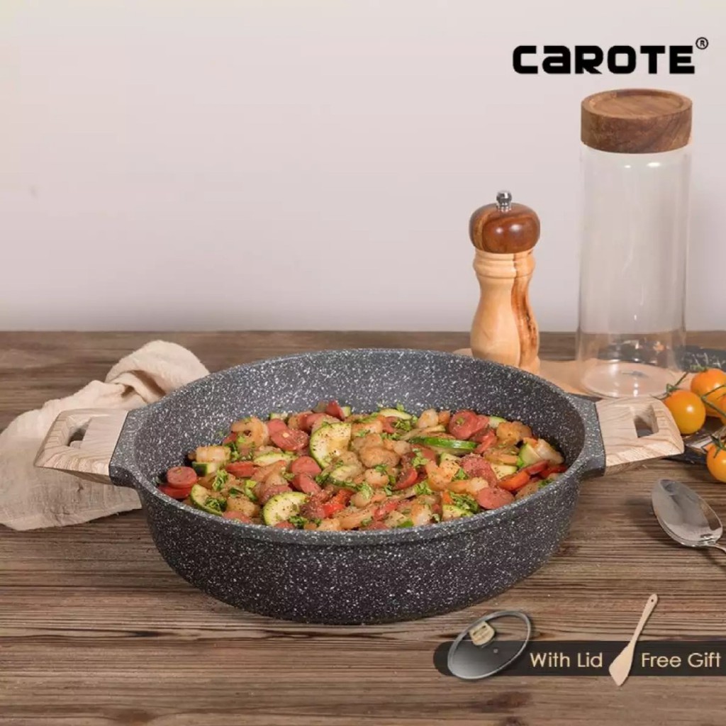 CAROTE GRANITE LOW CASSEROLE 28 CM