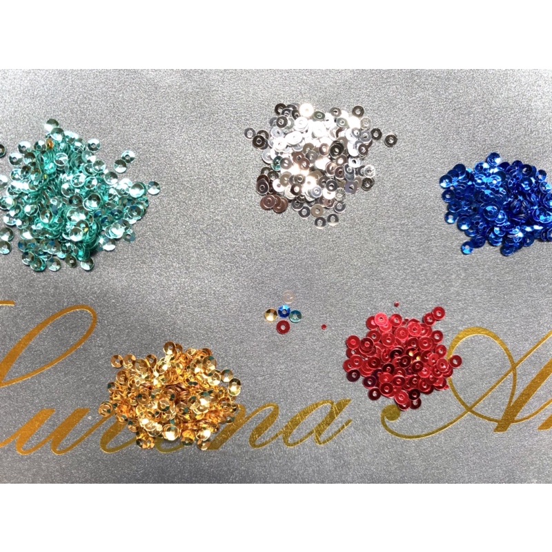 SEQUIN atau PAYET LEMPENG 3mm (20gram)