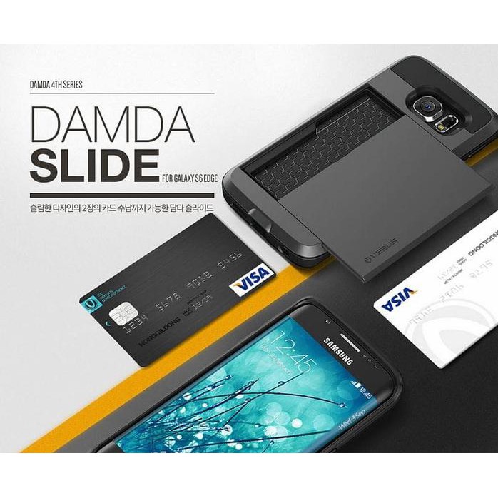 CASING HP SAMSUNG S7 S7 EDGE VERUS DAMDA SLOT WALLET CARD ID BACK HARD CASE