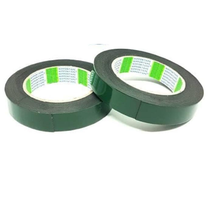 

Nippon Double Tape Foam 1" Inch x 5m Double tape hijau busa 3M .