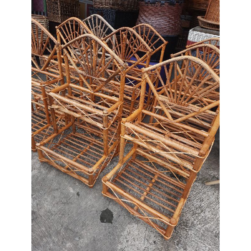 KERANJANG ROTAN PARCEL/PARSEL ROTAN 2 TINGKAT/HAMPERS LEBARAN