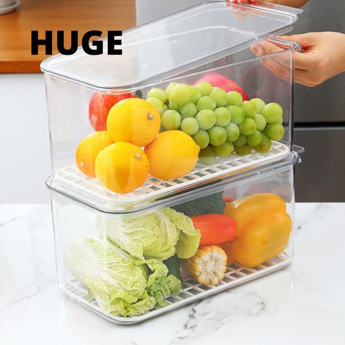 Box Akrilik Kulkas Kotak Penyimpanan Sayur Buah Container Food Storage --Termurah--